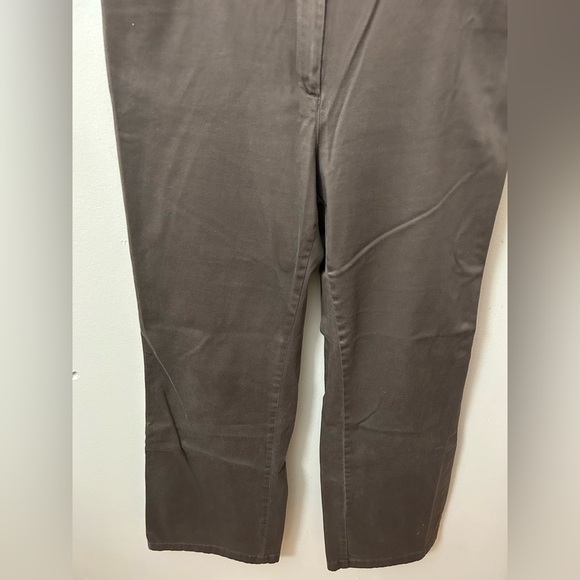 J. Jill Womens Cotton Mid Rise Full Zip Wide Leg Front Back Pocket Pants Size 10 - Picture 6 of 13